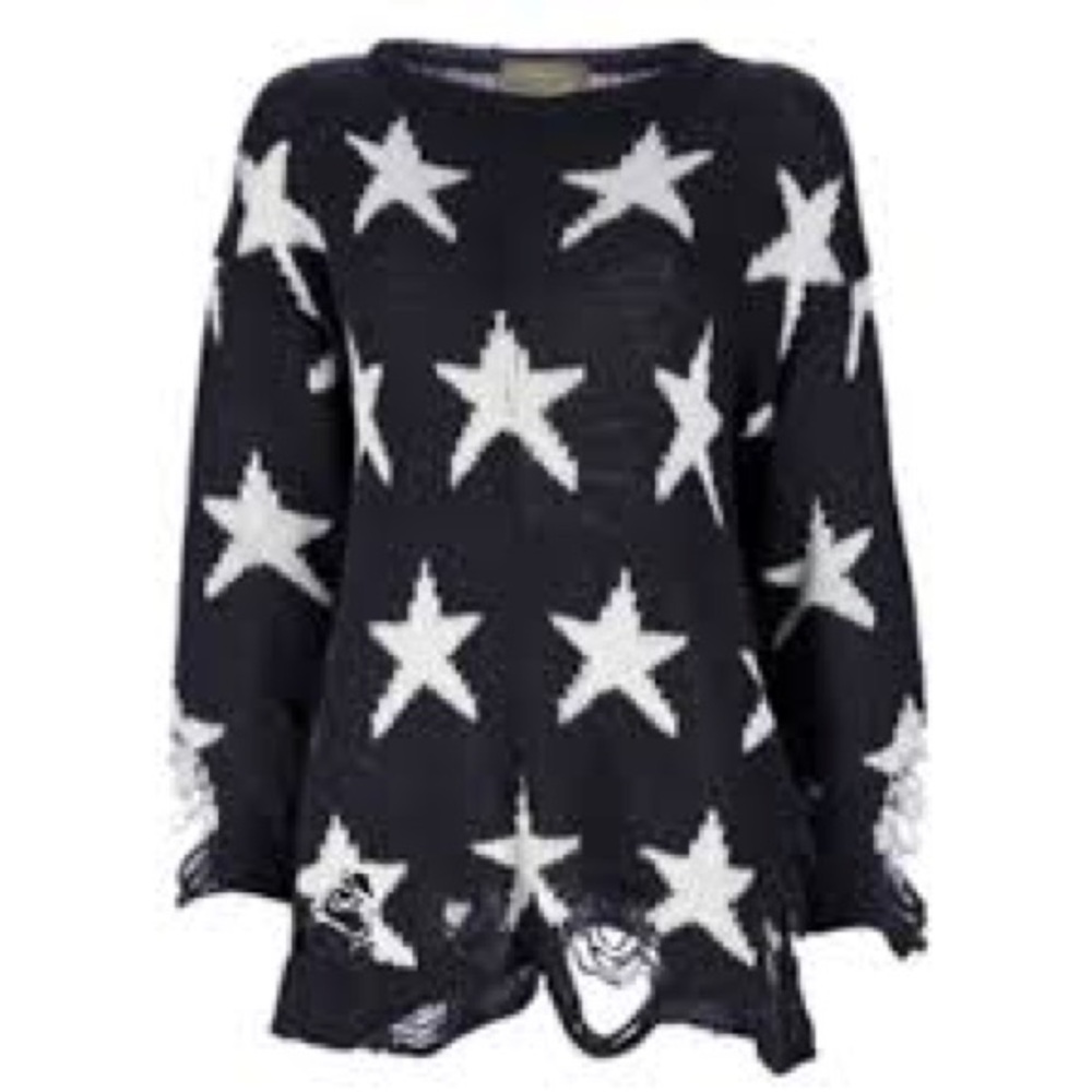 Wildfox Couture White Label Lennon Seeing Stars - in Vintage Dark Navy size sm - Picture 4 of 11
